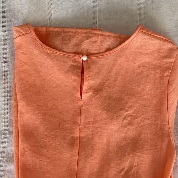 Sign Here Signature Clothing drop waist dress in pastel peach. - Picture 7 of 9